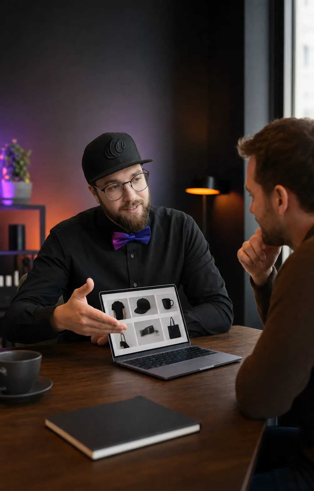 Philipp Flues ber&auml;t einen Kunden zu Website und Onlineshop